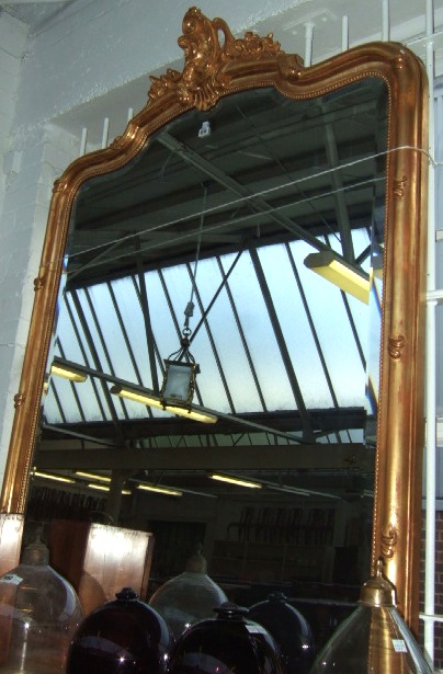 Appraisal: A giltwood and composition mirror of rococo revival style th