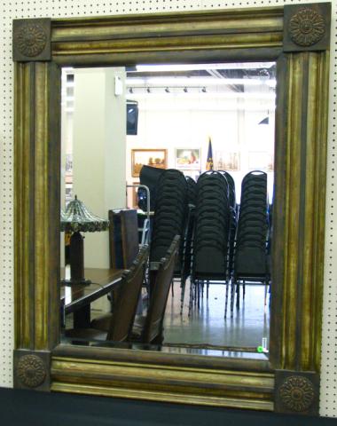 Appraisal: Large Decorator Wall Mirror '' x '' with rosette corner