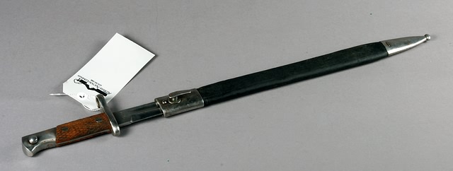 Appraisal: Spanish Mauser long bayonet scabbard marked Artilleria Fcd National Toledo