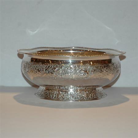 Appraisal: Gorham Floral Decorated Sterling Silver Bowl Estimate -