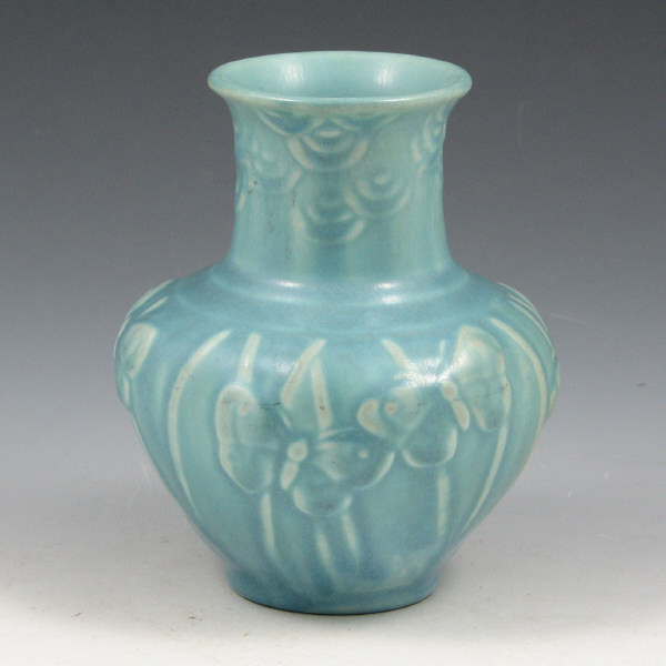 Appraisal: Rookwood vase from with butterflies and finished in matte blue