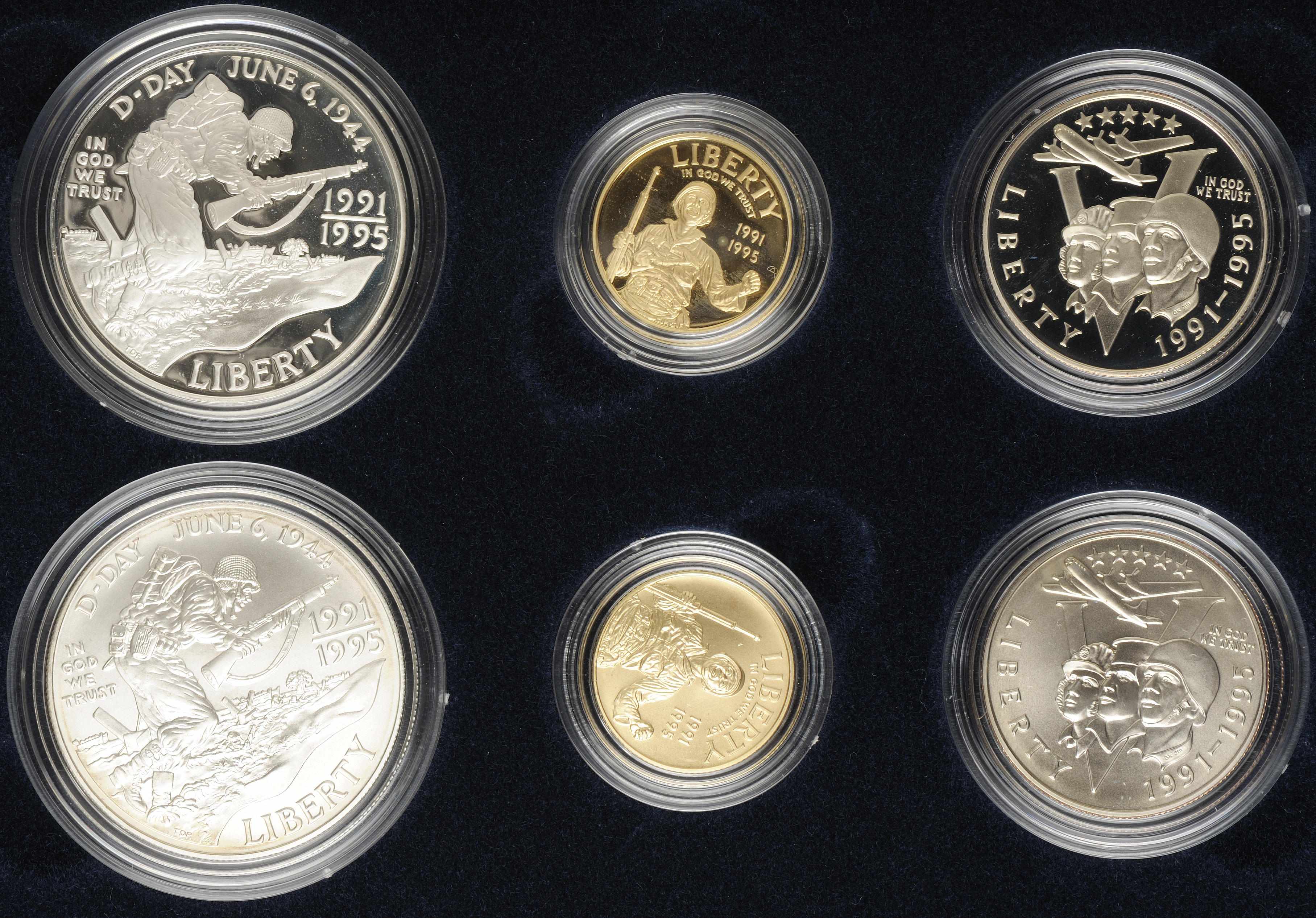 Appraisal: - World War II Anniversary Six Coin Proof Uncirculated Set