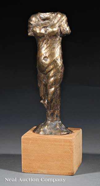 Appraisal: Emerson Bell American Louisiana - Female Figure Draped patinated bronze