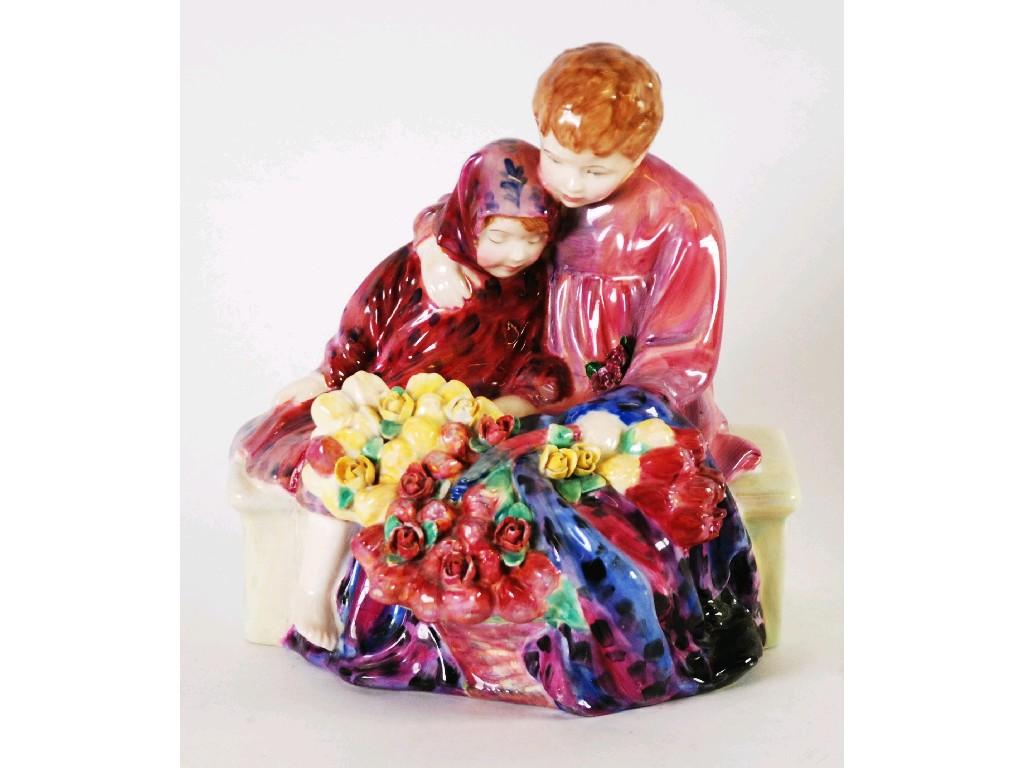 Appraisal: ROYAL DOULTON CHINA GROUP 'FLOWER SELLERS CHILDREN' HN as found