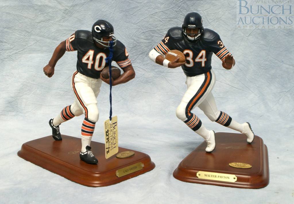 Appraisal: Danbury Mint Chicago Bears football figures Gale Sayers Walter Payton