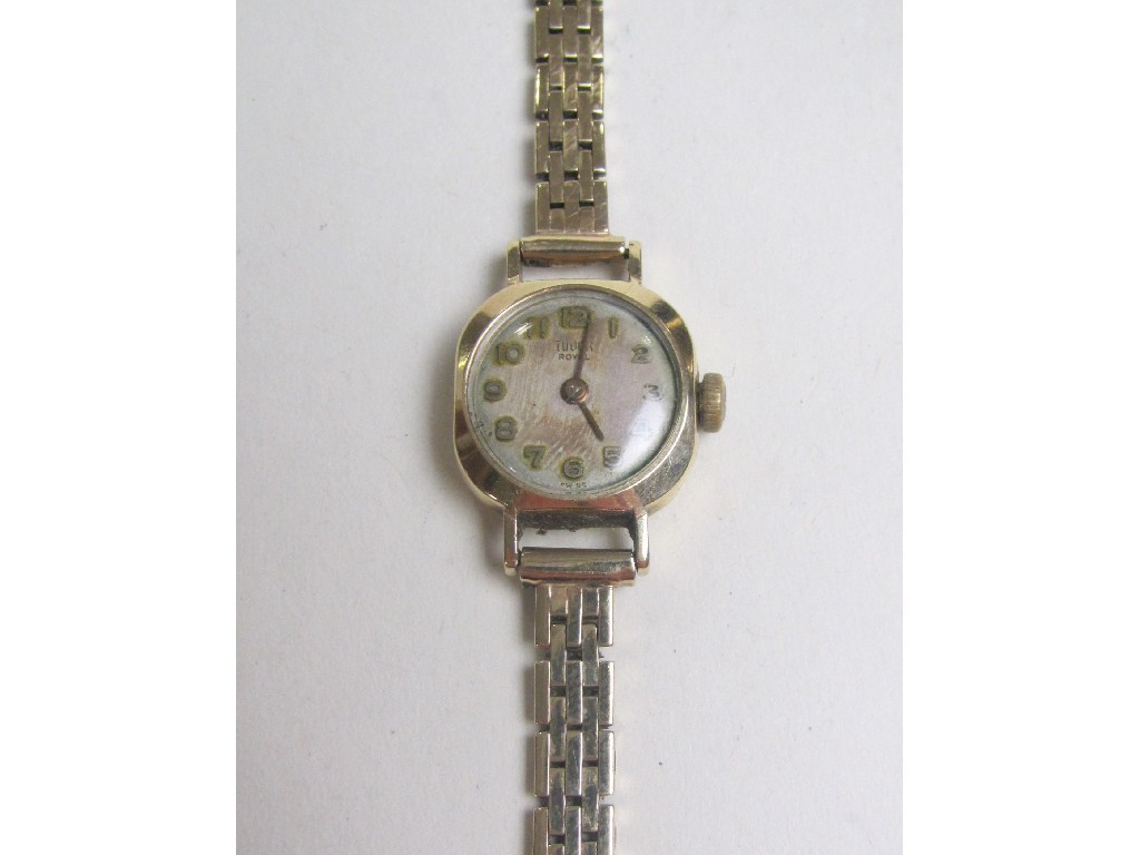 Appraisal: Ladies ct gold Tudor Royal wrist watch hallmarked Birmingham with