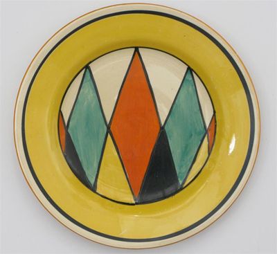 Appraisal: Original Bizarre' a Clarice Cliff side plate painted with a