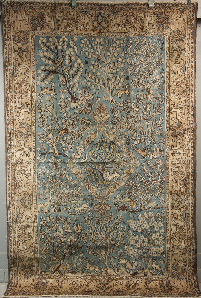 Appraisal: ISFAHAN RUG - ' x ' - Central Persia silk