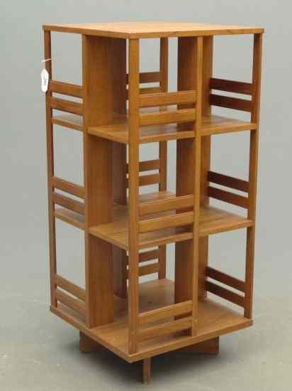 Appraisal: C 's revolving bookcase Top '' x '' '' Ht