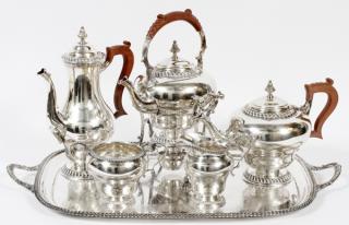 Appraisal: ENGLISH SILVER PLATE TEA SET PIECES ENGLISH SILVER PLATE TEA