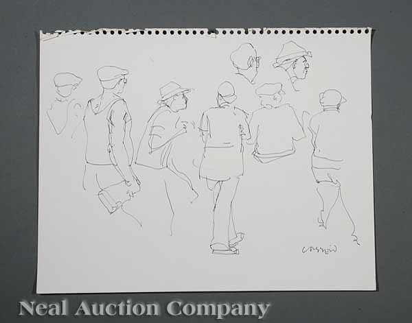 Appraisal: Henry Casselli American Louisiana b a group of six figure