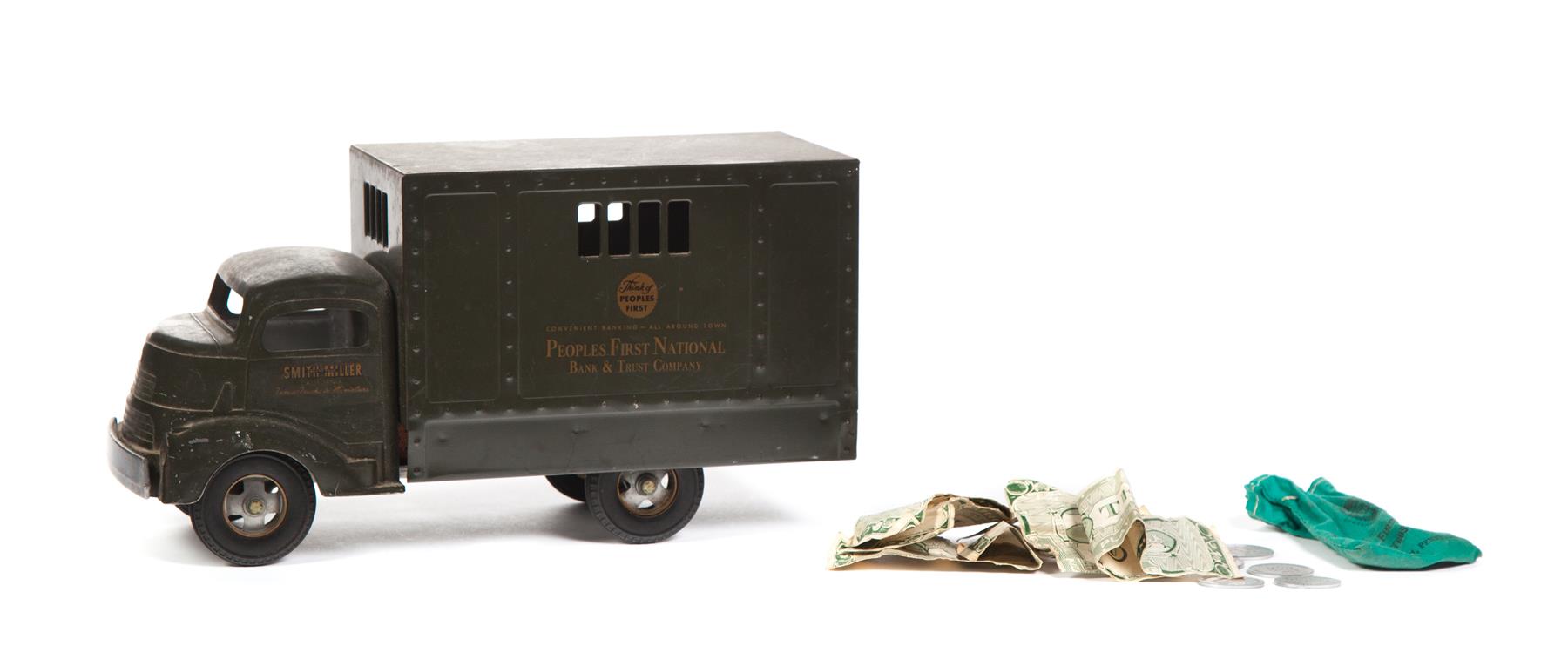 Appraisal: SMITH AND MILLER PEOPLES FIRST NATIONAL BANK TOY ARMORED TRUCK