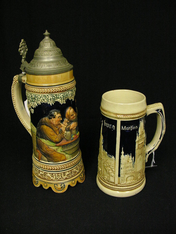 Appraisal: PAIR GERMAN STEINS Size and