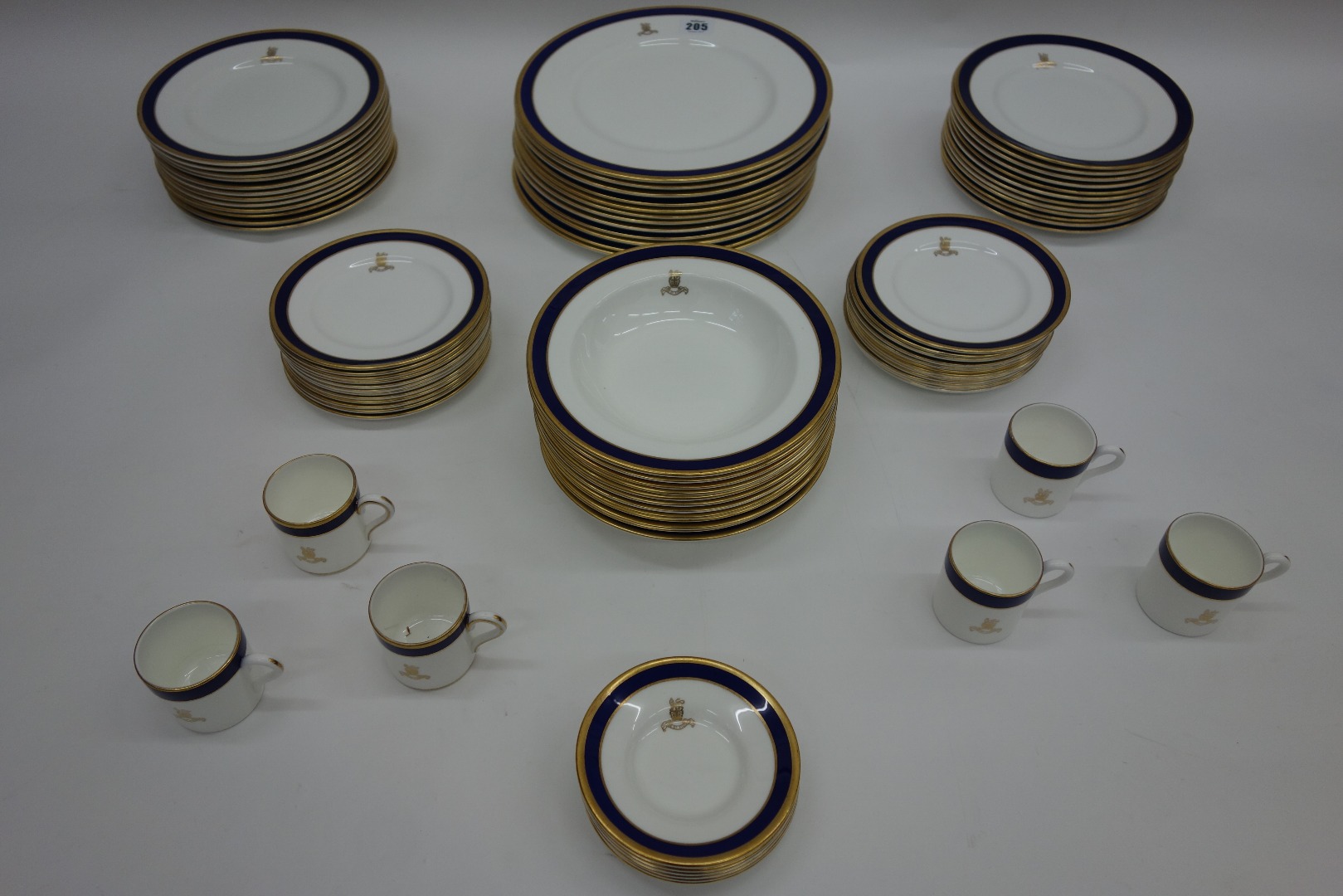 Appraisal: A matched Coalport Rutland and Carlton dinner Service blue and