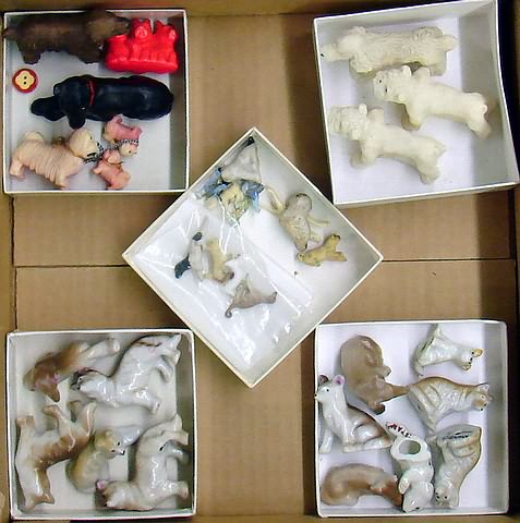 Appraisal: Lot of dogs China styrene glass plastic etc