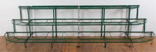 Appraisal: Iron Planter Shelf Stands Group Group of wrought iron three