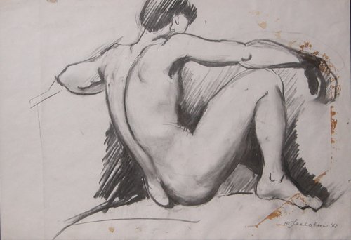 Appraisal: figure studies Artist Sansolini Massimo Salek Joe Title Reclining male