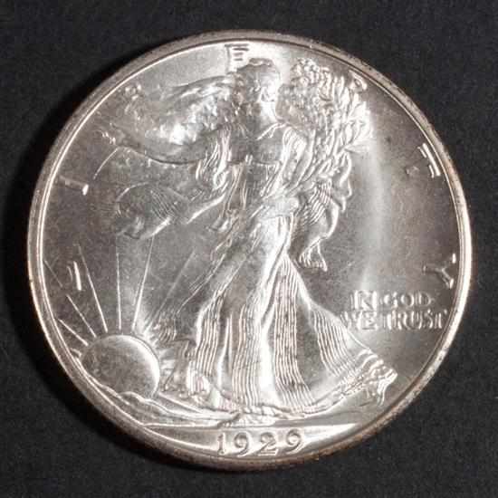 Appraisal: United States walking Liberty type silver half dollar -D MS-