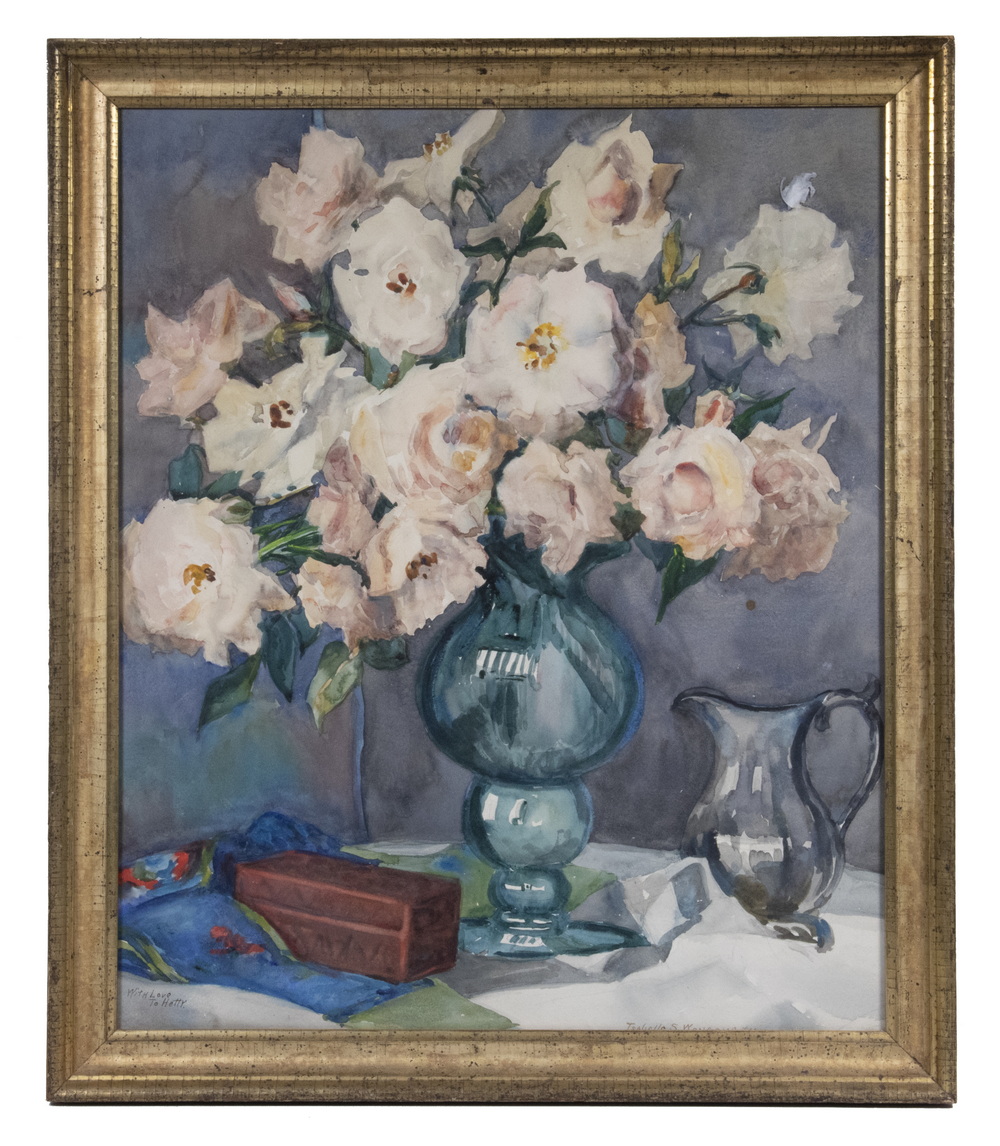 Appraisal: ISABELLE S WENGENROTH NY OH - Still Life of Pink