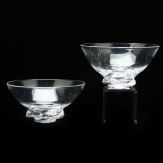 Appraisal: Steuben Pair of Cyclone Bowls mid th century circular bowls