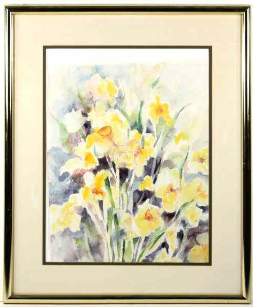 Appraisal: Annette Rogers NC ''Springtime Impressions''watercolor on paper matted and framed