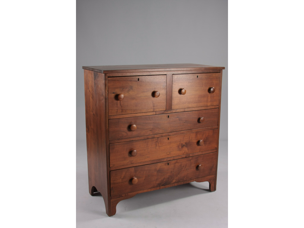 Appraisal: NC Chest of Drawers th c Alamance County walnut and