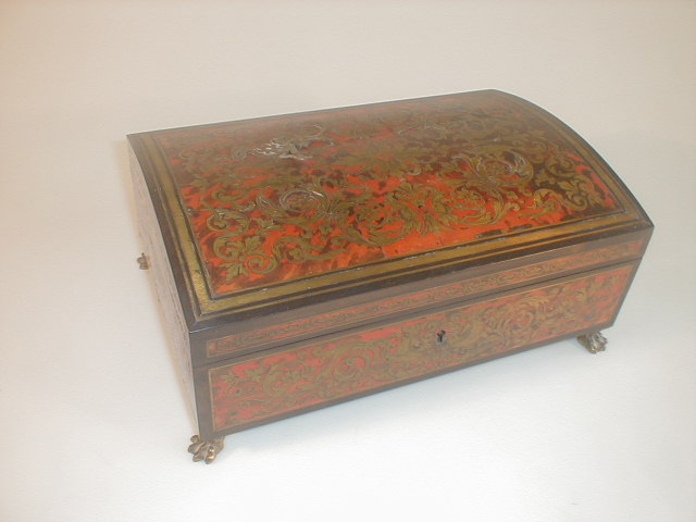 Appraisal: A thC Boulle Box of rectangular form with a domed