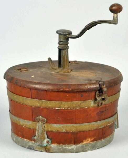 Appraisal: Wooden Washing Machine Dated Possibly a salesman sample Works well