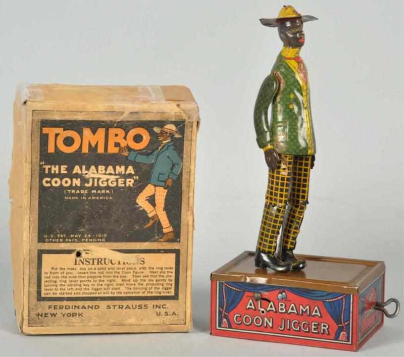 Appraisal: Tin Litho Strauss Alabama Dancing Wind-Up Toy American Working Original