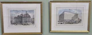 Appraisal: Set of twenty hand colored engravings including Frank Leslie's Illustrated