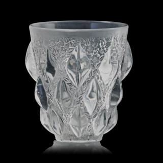 Appraisal: LALIQUE Rampillon vase clear glass LALIQUE Rampillon vase France des