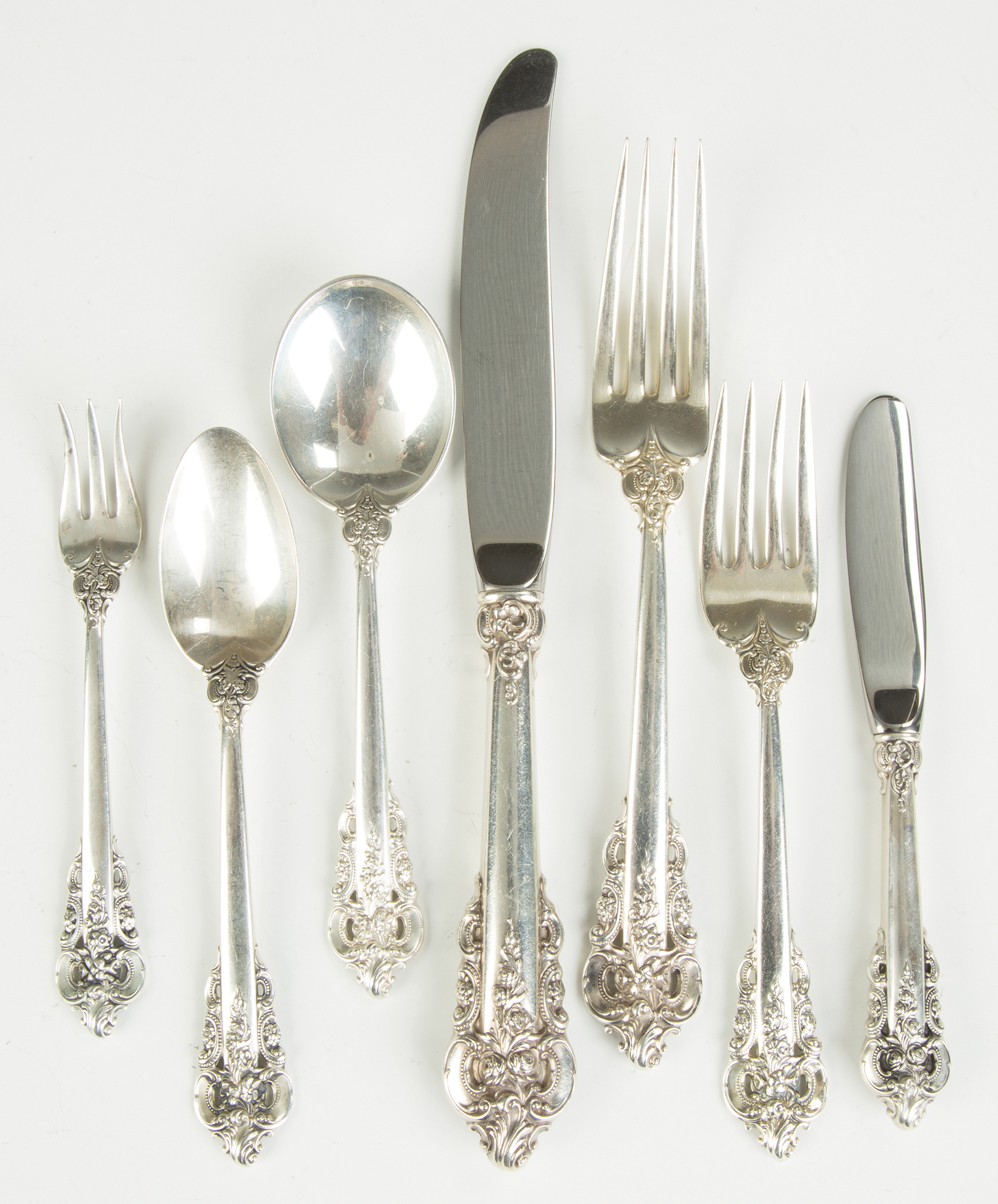 Appraisal: Wallace Sterling Silver Flatware - Grand Baroque Pattern pieces ozt