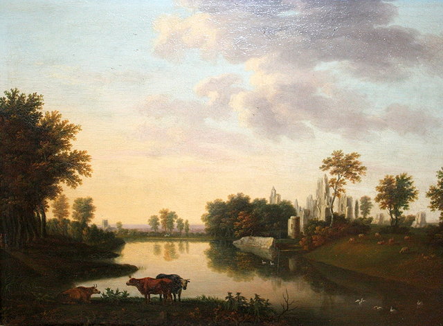 Appraisal: FOLLOWER OF AELBERT CUYPCattle on the banks of a river