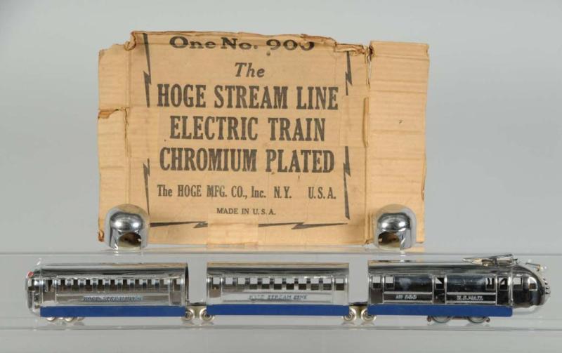 Appraisal: Hoge No Streamline Passenger Train Set Description Includes partial tattered