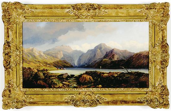 Appraisal: H Smith American or British school th century LAKE SCENE