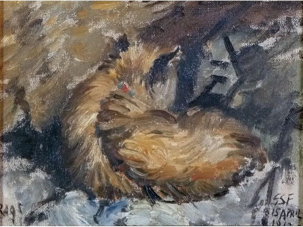 Appraisal: GEOFFREY SCOWCROFT FLETCHER - OIL PAINTING ON CANVAS 'Rags' the