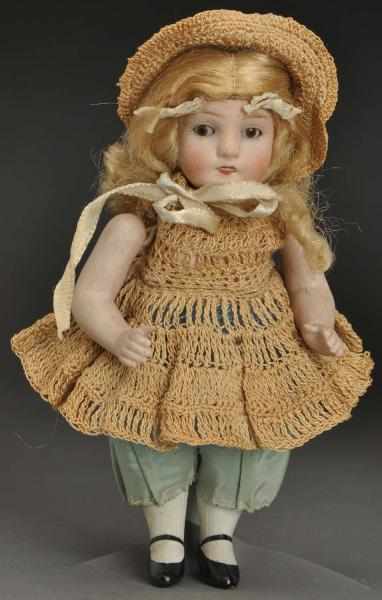 Appraisal: Cute German All-Bisque Doll Incised made by Alt Beck Gottschalck