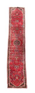 Appraisal: Hand Woven Persian Runner ' x ' Wool Iran Floral