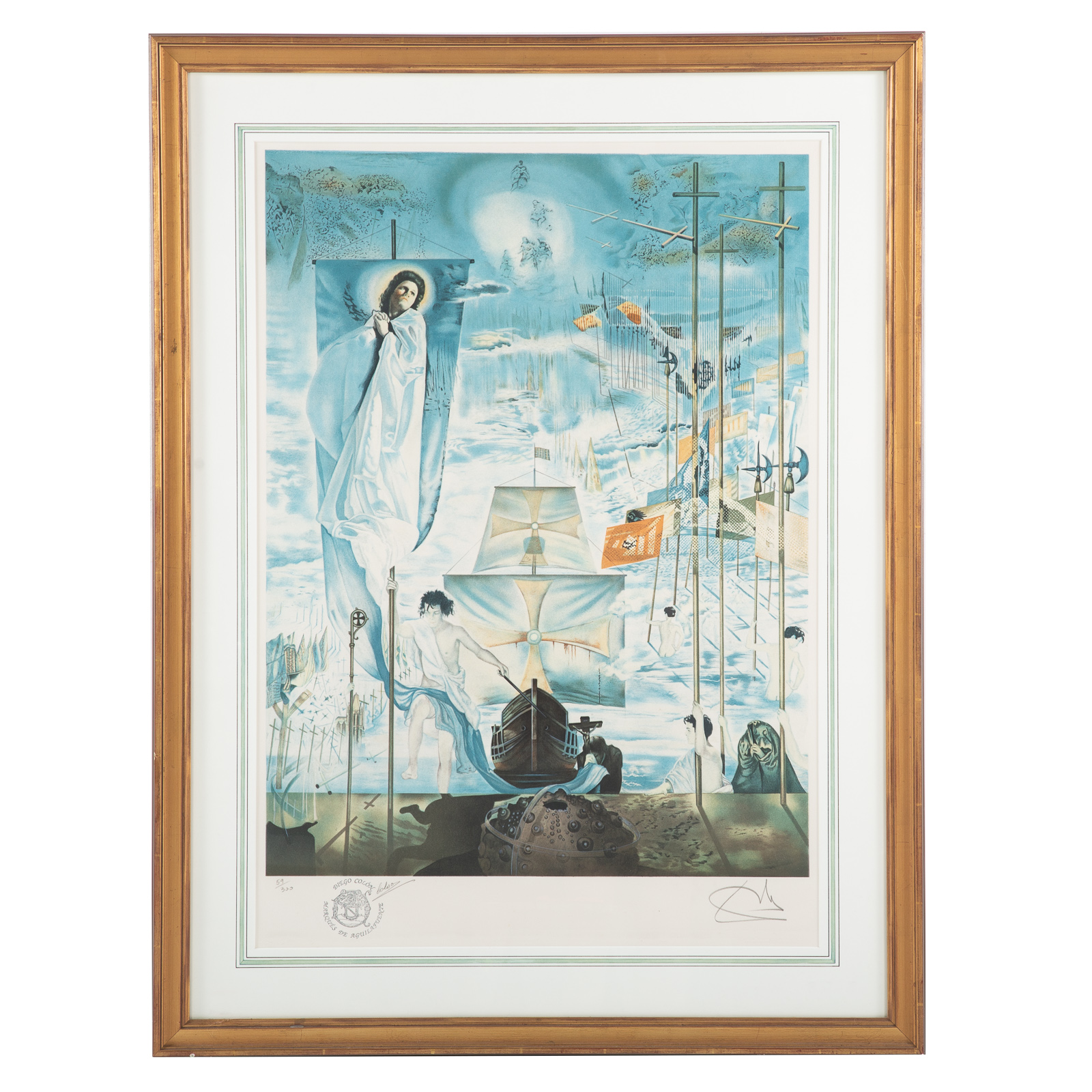 Appraisal: SALVADOR DALI THE DISCOVERY OF AMERICA BY CHRISTOPHER COLUMBUS LITHOGRAPH