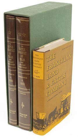 Appraisal: lot of Books on Texas cattle ranching including vol set