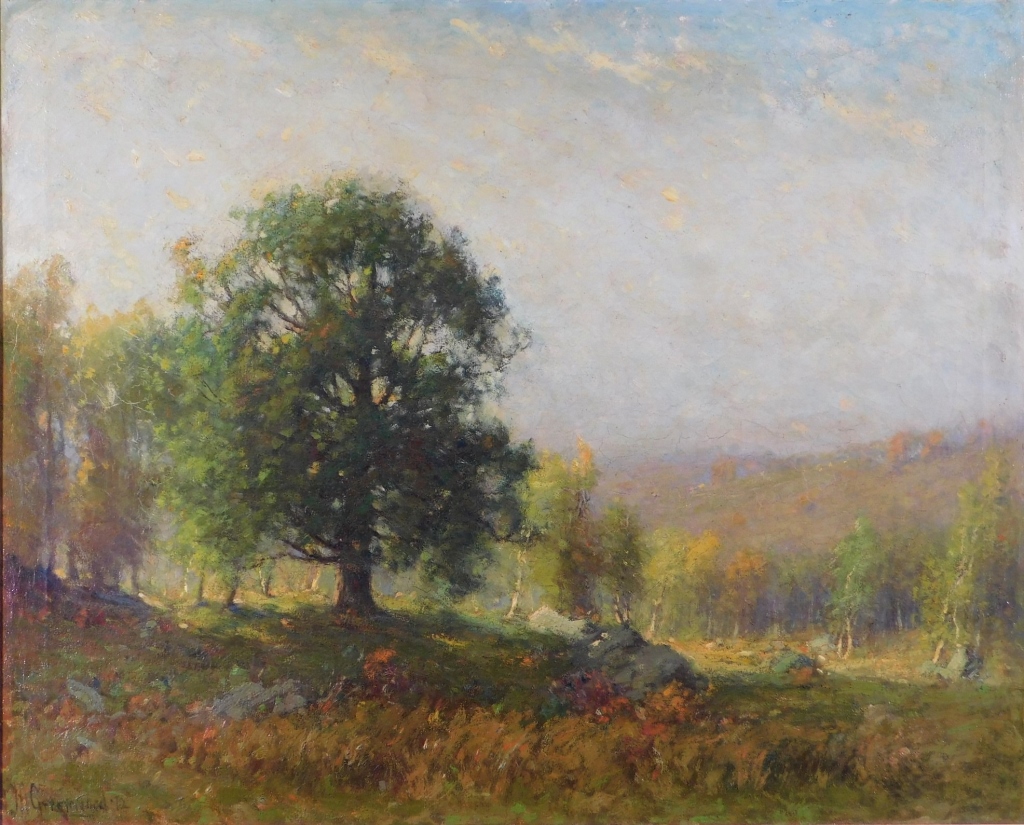 Appraisal: JOSEPH GREENWOOD IMPRESSIONIST LANDSCAPE PAINTING Massachusetts - Fall New England