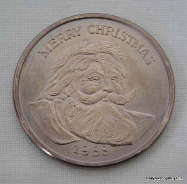 Appraisal: Silver Santa oz Bullion CoinThis is a Fine Silver Bullion