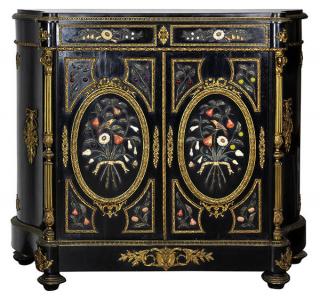 Appraisal: Napoleon III onyx and ormolu mounted cabinet executed by Charles-Guillaume