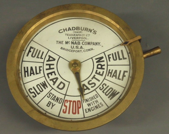 Appraisal: Bridge telegraph by Chadburn's Telegraph Co Ltd Liverpool dia x