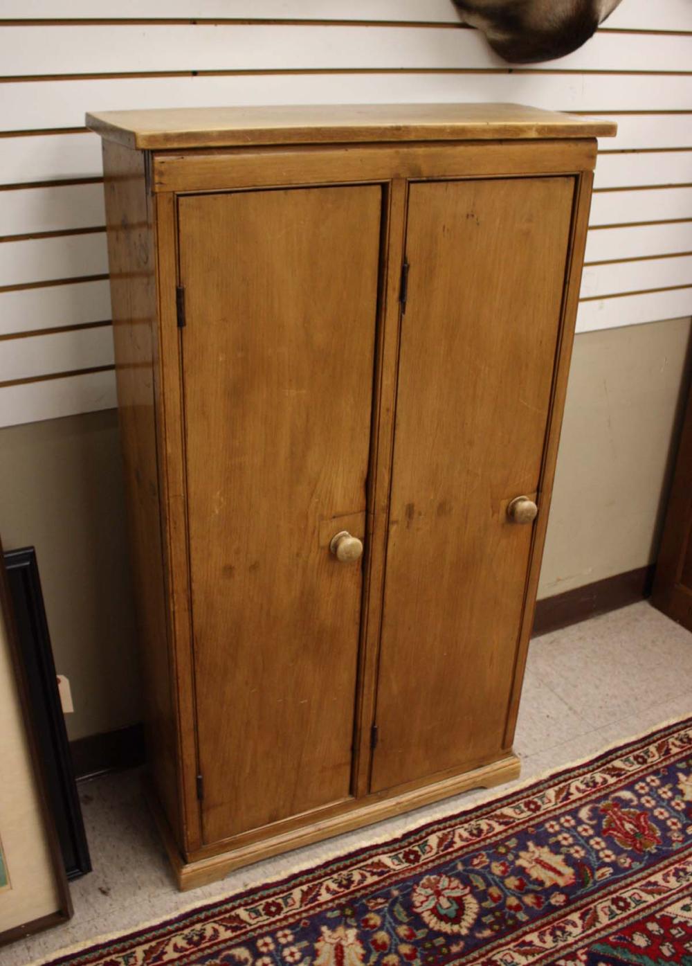 Appraisal: PINE APOTHECARY CABINET Continental th century elements having double doors