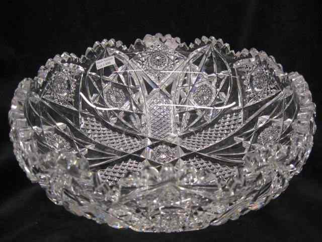 Appraisal: Hawkes Cut Glass Centerpiece Bowl brilliant period '' diameter ''