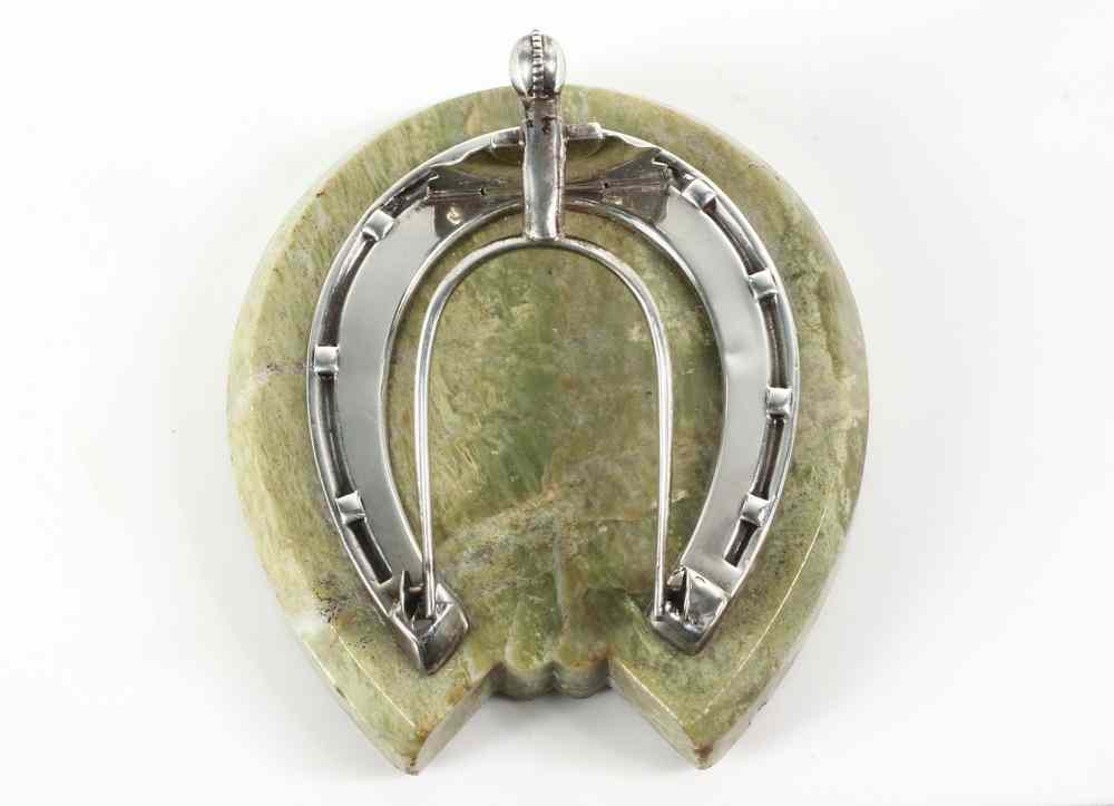 Appraisal: ENGLISH STERLING PAPERWEIGHT - Horseshoe Stirrup form Sterling Silver Paperweight