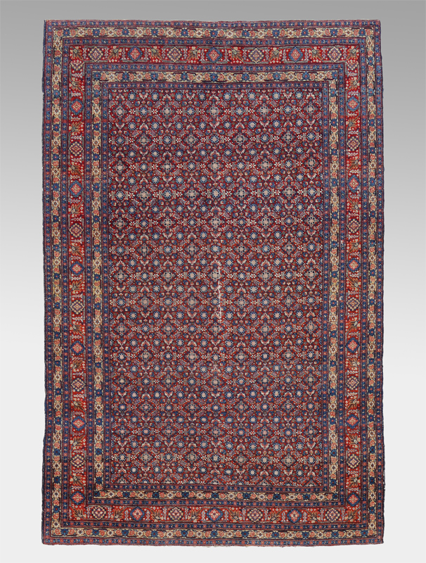 Appraisal: ANTIQUE PERSIAN HAND KNOTTED WOOL RUG ' '' x '