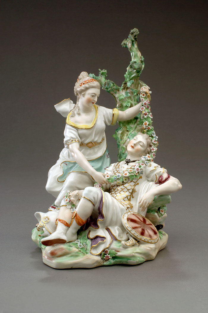 Appraisal: DERBY PORCELAIN MYTHOLOGICAL GROUP OF 'RENALDO AND ARMIDA ' CIRCA