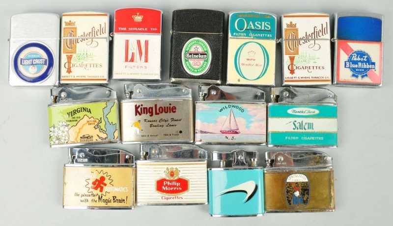 Appraisal: Lot of Advertising Lighters Condition Good Size Largest - T